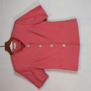 Women's Pink Short Sleeve Jacket